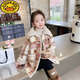 G.Duckkids Girls Wollmantel mit samtigem Herbst und Winter Kindern modisches Baby Mädchen Winter mittelgroßer Wollmantel Pink 120 für 6-7 Jahre Empfohlen für 6-7 Jahre alt