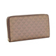 Armani EMPORIO logo print retro long leather clutch wallet regular women's khaki khaki brown