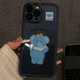 Kitty exposé au ventre Olpay adapté à la pomme de téléphone portable Apple 16pro Metal Cartoon Mobile iPhone15 anti-automne