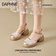 Daphne Daphne Sandals Женская обувь 2025 Лето новая толстая высокая каблука высокая каблука Мэри Джейн.