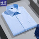 La nouvelle chemise à manches courtes de Peimeng Summer sans repasser le travail de vêtements professionnels de papa d'âge moyen de l'âge moyen