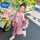 Disney Baby Girl Autumn Outfit Fashionable Children 2025 New Spring and Autumn Big Children's Kulomi Jacket Traje deportivo casual Conjunto de dos piezas Kulomi Kulomi Jacket + Pants 140 (Modelo mejorado) CM