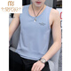 Модальный чистый хлопковый жилет мужской модный жилет Slim Fit Trend Trend Summer Sports Wear Beeting Men's Funtement 05 SET-M9232 White +M9793 Белый 3XL [Предложение: 145JIN [JIN равняется 0,5 кг] до 160JIN [JIN равен 0,5 кг]]]