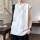 
nasawassup summer sleeveless T-shirt for boys, high school and junior high school students thin sports vest teenagers pink vest top 9227 purple (single vest) quality assurance L 90-110Jin [Jin equals 0.5 kg]