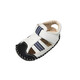 Wenzhi baby sandals 0-1 year old baby summer sandals soft sole anti-slip for men and women baby not easy to fall toddler shoes anti-kicking white inner length 13 cm suitable for 9-16 months