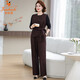 
Golden Fox Mom Dignified and Atmospheric Set Autumn Vest Jacket 2025 New Middle-aged and Elderly Women's Spring and Autumn Top Khaki 753 XL Recommended 90-110Jin [Jin equals 0.5 kg]