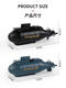 Qilicai Xianniu Pequeño control remoto Submarino Nuclear Submarino Carga auricular Juguete Barra rápida bota de vía mini batería de pescado impermeable 588 lancha de velocidad verde 2.4 g de entrega de batería estándar