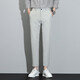 Septwolves (septwolves) broken code 2025 new spring men's casual pants Korean style trendy nine-point suit pants high-end straight slim pants g9902 black 28 waist circumference two feet one