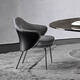 
Sanqihu light luxury dining chair postmodern minimalist home desk chair Nordic Italian Anji chair model room backrest armchair veneer 208822+F14701