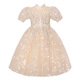Lamitu Kinderchor Performance Kleidung Grundschule Schüler Performance Jungen Set Kindergartenschule Kleid Mädchen Puffrock 9215 Weiß Kurzarm + Krone 110 cm