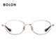 Bolon Tyrannosaurus Brille 25 Jahre Neue Myopie Brille Rahmen Nerd Stil oval optische Spiegel für Frauen BA7052 B30 ROSE Gold Rahmen Einzelrahmen