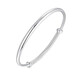 Hong Kong genuine Pt950 platinum bracelet for women 18k gold glossy solid bracelet fashion moissanite bracelet gift 26.8g platinum elegant glossy push-pull bracelet