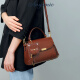 ANYSMIC Bag Women's Bag Luxury Brand New One-Shoulder Crossbody Bag Women's 2025 New Genuine Leather Light Luxury Style Handbag Women's Coffee Color