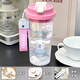
Sanrio Kulomi Water Cup 2025 new large capacity high-value office cup portable coffee cup for girls [food grade fall-resistant PC] white-white-BXAO16755