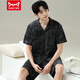 Catman (Miiow) Pyjamas Herren Sommer kurzärmelige Kurzfilme der Sommer-Männer-Männer-Stil können an der Außenseite locker und lässig und locker in großer Größe 6624 Männerstil 5xl Standard (260jin [Jin entspricht ca. 0,5 kg])) getragen werden.