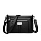 Jingshi Frauenbag 2025 Neue Frauen Umhängetasche High-End Small Square Bag mittleren Alters vielseitiger Crossbody-Tasche weiches Lederschwarz