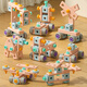Sang Shu Children 3 bis 6 Jahre altes Spielzeug Mädchen 5 Reparaturen Babypobe -Box -Schraubenschraube Demontage Set Dekoration Reparaturjunge 8 [Blaues Pony] DIY -Schraubenset 160pc+ Elektrische Elektro