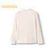 Balabala girls long-sleeved T-shirt autumn baby bottoming shirt big children's underwear autumn clothes same style in shopping mall 206325169013