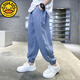 G.Duckkids Boys 'Hosen Sommer 2025 Neue Stil mit mittlerer und großer Kinder-Jungen-Hose für Kinder Tennis-Denim-Mücken-Repellenthosen PY-2575 Denim Mosquito-Repellent Hosen-Blau 100 cm Empfehlung der Höhe 90-100 cm