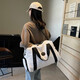 Neue koreanische Version Einfache und modische Fitnessstudio -Tasche für Männer Crossbody Tasche Kurzreisetasche Mädchen große Kapazität Leichtes Duffel Bag Pink Durchschnittsgröße