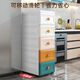 Seam storage cabinet 20cm wide 20/25/30cm seam storage cabinet drawer type plastic kitchen gap storage rack 20 side width * 30 side width colorful sealed model three layers