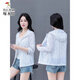 
Woodpecker summer new sun protection clothes for women's breathable thin UV protection mother summer jacket White M