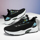 All-match breathable casual shoes for men's lightweight soft sole sneakers soft sole wear-resistant men's shoes for summer commuting outdoor trendy shoes JX-YC-683 black 42