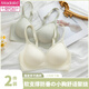 
Modal Jelly Soft Support Stainless Sports Lingerie for Women Thin Big Boobs Showing Small Summer Cluster Adjustment Fixed Cup Bra Black M (suitable for 32/70ABC)