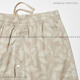 Uniqlo Shorts elásticos elásticos de los hombres/elegantes deportes impresos casuales/pantalones vivos 470729 55 Turquesa M 17080A