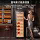 CIGARLOONG 168C cigar cabinet with constant temperature and humidity, smart WiFi remote control, Spanish cedar wood naked maintenance, ammonia removal and alcohol maintenance, home cigar red wine compressor humidification cabinet, cedar wood liner, ammonia purification + WiFi + fingerprint lock wifi version