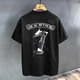 Jeep Spirit Echt Jeep High-End-Kurzärärmel-Männer personalisierte Tinten-Embroidered-T-Shirt für Männer 2025 Sommer Lose American Top Men 6630 White T-Shirt M Größe 90-120jin [Jin entspricht 0,5 kg]