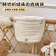 Yonghuan baby cot hanging bag baby bedside storage bag diaper diaper pure cotton storage children multifunctional storage bag Keruitu pure cotton embroidery