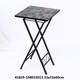 Collection of the Orphan Products of the Cat - American antique iron wood flower rack folding shelf flower pot storage shelf flower table green 42805-12804