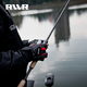RVVR Outdoor Fishing Gloves Men's Wear-Resistant Non-Slip Breathable Three-Finger Lure Gloves Fiery Red M