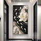 TURBOSUN porch hanging paintings face the entrance door with high-end three-dimensional western wall Jiuyu picture porch decoration painting hanging directly opposite the door Jiuyu Fengnian C 60*12035mm+transparent golden frame