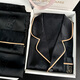 Langsha's birthday gift for her boyfriend, high-end ice silk men's pajamas, men's summer three-piece set, bear black, can be worn outside home clothes