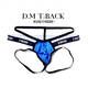 DM men's thong sexy low-waist solid color nylon men's underwear suspenders youth T-pants sexy temptation back hollow black XXL 2 feet 6-2 feet 8