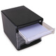 Deli File Cabinet Desktop 4-слойный хранение информационного шкафа пластиковый ящик для шкафа прозрачный шкаф Black 9794 (4-слойный) (4-слойный)