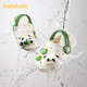 Balabala Children's Shoes Children's Crocs Shoes Boys Girls Sandals Cartoon Panda Shoes 2025 Summer New Style Off-White 26
