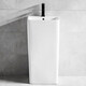 
TOTO square column wash basin Simple ceramic joint column basin bathroom vertical small hand wash basin 829 basin + ceramic drain