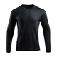 Dragon Teeth II Secret Wind Feather PRO Merino Wool Long Sleeve T-shirt Autumn Warm Outdoor Round Neck/Henry Neck Commuting Extreme Night Black (Round Neck) M 175/96A 141-159Jin Jin is equal to 0.5 kg