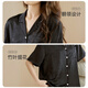 
FENTENGCARE pajamas for women in summer new ice silk cool short-sleeved cardigan thin women's high-end home clothing suit can be worn outside YK