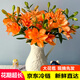Jimmy Deer rare orange lily flowers, 10 orange lilies + get 2 free, fresh cut bouquets from Yunnan base sent directly from the source