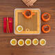 Yonghuan Hochzeitsgeschenke für die Jungvermählten, Souvenirs und Tee -Sets für die Mitgift des Brauts, neu engagiert, sechs Tassen Persimmons () Geschenkbox HQ693