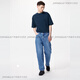 
Uniqlo men's and women's loose straight jeans washing products trousers regular style 475551470542 47555108 dark gray one size 17078A