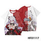 
COMIC SOUL 3T-shirt, summer short-sleeved, co-branded 3D printed trend top for primary and secondary school students and teenagers Eden TXU4877 6XL Suitable for weight 190-210Jin [Jin equals 0.5 kg]