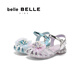 Belle Children's Shoes Symphony Princess Style Sandals Women's 2025 Xia Xin Mall Same Style Girls' Rhinestone Sandals A6203B65 Blue 32