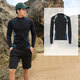 Zhizhou diving suit men's top sun protection quick-drying dry snorkeling suit surfing suit long-sleeved warm swimsuit jellyfish suit swimming 2301 white single top L