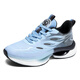 Drei-April-Tiger-Turnschuhe für Herren Sommer Big Children's Ultra Light Schock absorbieren Laufschuhe Studentin Teenager Trendy 9888 Hellblau (Mesh Knöpfe) 37