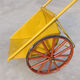 Green forest dump truck labor site trolley two-wheeled hand push truck construction waste hauling gray ordinary large bucket + ordinary solid wheels